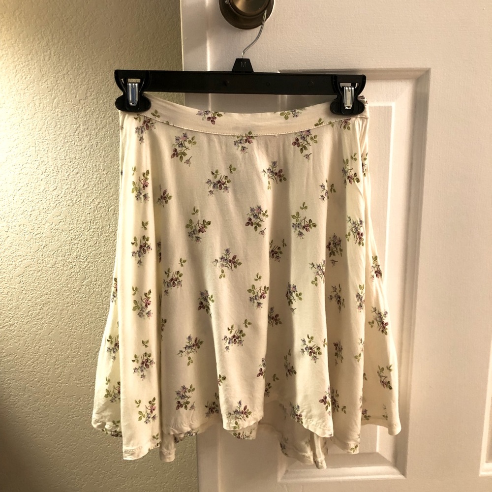 Ralph Lauren Denim & Supply light yellow flowered skirt size small